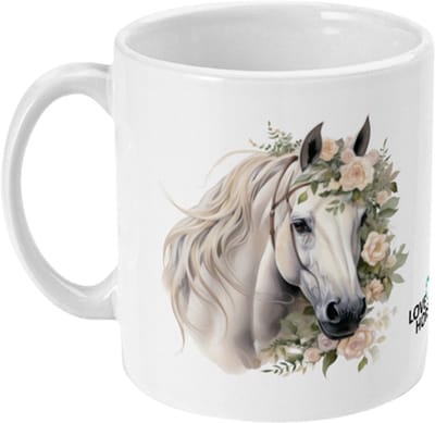 Mok Love Horses White Rose, 325ml