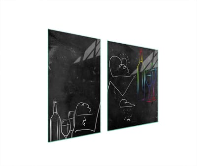 TMK ArtDeko - Snijplank - 100x52 cm - Zwart - Glas
