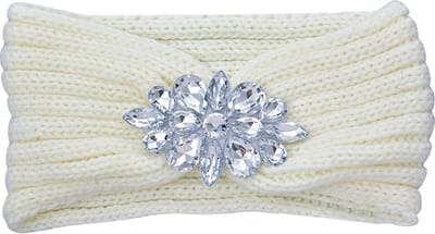 Clayre & Eef Hoofdband Vrouwen 10x22 cm Wit Synthetisch