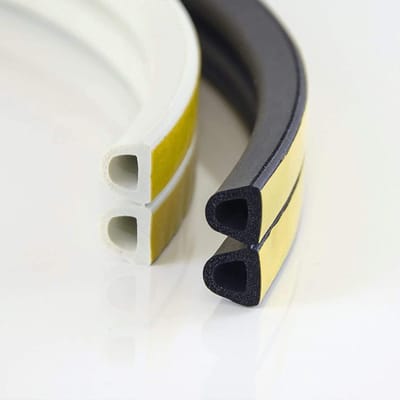 Rubberen Afdichtingsstrip - Tochtstrip - Ramen Deuren Afdichten - EPDM Weerbestendig - 15 Meter 12x10mm - Zwart