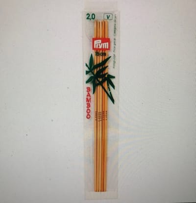 Kousenbreinaalden bamboe 15 cm 2.00 mm