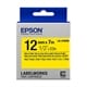 Epson LK-4YBVN tape zwart op geel 12 mm (origineel)