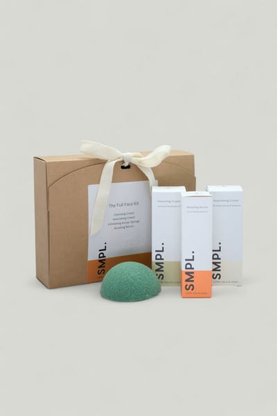 SMPL De Care kit VEGAN & NATUURLIJK -Luxe verzorgingsset voor een gezonde huid-  5 Full Size Producten