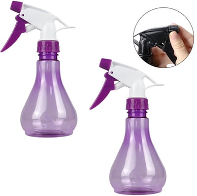 2-stuks Transparante druksproeier - Gieter voor huis en tuin - Handzame druksproeier - Fijne nevelsproeier - Gieter - Lichtgewicht - Comfortabele grip - Geschikt voor huis, balkon, potplanten, tuinieren, enz. - Paars