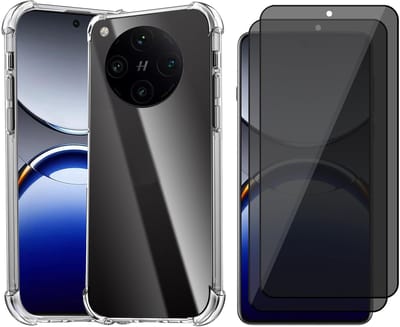 Hoesje geschikt voor Oppo Find X8 - 2x Privacy Screenprotector Volledig Dekkend Glas - Shockproof Transparant