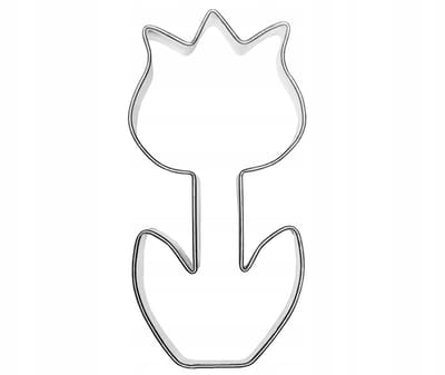 Tulipaan Koekjesvorm 6,3 cm - Metalen Uitsteker voor Koekjes