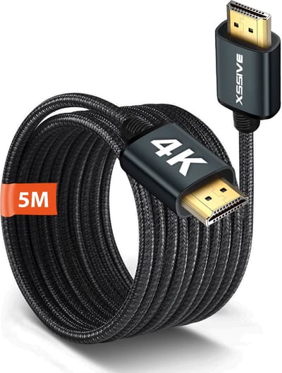 Lange 4K HDMI Kabel - 5 Meter - Extra Sterk - High Speed - 4K@60Hz Ultra HD - HDMI naar HDMI Kabel voor TV Beamer Projector Laptop Computer Monitor 50 Hz