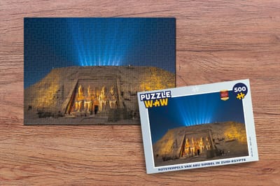 Puzzel Rotstempels van Abu Simbel in Zuid-Egypte - Legpuzzel - Puzzel 500 stukjes