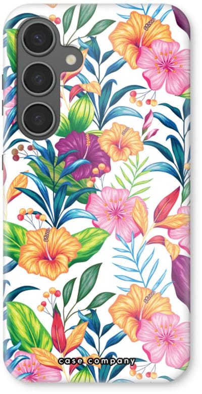 Case Company® - Hoesje geschikt voor Samsung Galaxy S24 Plus hoesje - Tropisch 2 - Tough Case - Maximale Bescherming alle Kanten en Schermrand