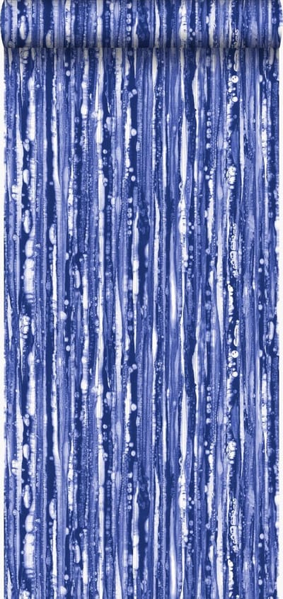 Origin Wallcoverings behang strepen blauw - 53 cm x 10.05 m - 347219