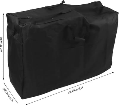 Rollator Reistas - Stoel Opbergtas - Veilige Opslag - Waterdichte Oxford Stof - 115 x 80 x 40 cm - Zwart