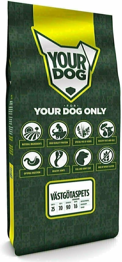 Yourdog Västgötaspets Rasspecifiek Senior Hondenvoer 12kg | Hondenbrokken