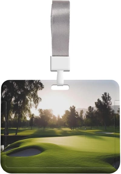 ID-kaarthouder - Badgehouder plastic - Werk identificatie - Doorzichtig venster - 10.2 x 6.4 cm - Golfbaan