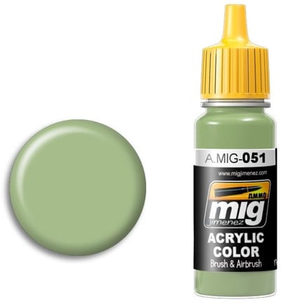 AMMO by Mig Jimenez Hobbyverf Acrylverf - MIG 0051 Light Green KHV-553M - Acryl Verf flesje - 17 ml