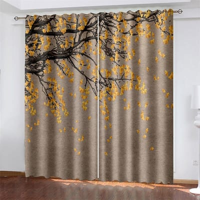3D Goedkope Dieren Serie Vogel Papegaai Patroon Zonwering Gordijn 2 Stuks Voor Woonkamer Slaapkamer Huisdecoratie Haak Perforatie 100W130H(CM)40x51in&Hook