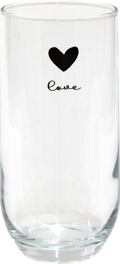 Clayre & Eef Waterglas 280 ml Glas Hart