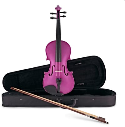 Student Full Size Viool van Gear4music, Purple Sparkle