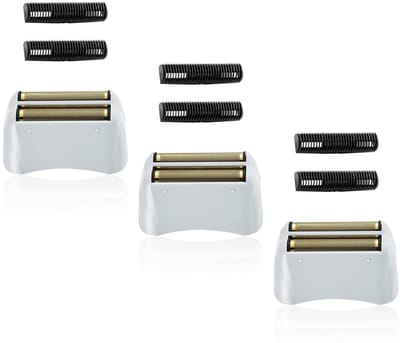 3-pack professionele scheermesjes en scheermesjes Geschikt voor Andis No.17150/17155/17200 scheerapparaat ProFoil Lithium vervangend "goud"