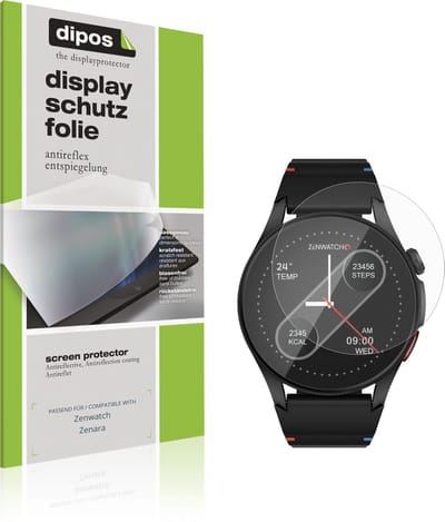 dipos – 6x Matte Beschermfolie geschikt voor Zenwatch Zenara | Krasbestendige & antireflecterende Screenprotector Ultra-Thin