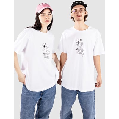 Poetic Collective Doodle Sketch T-Shirt wit