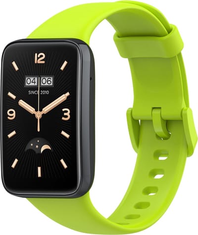 By Qubix - Siliconen sportbandje - Groen - Geschikt voor Xiaomi Smart Band 7 Pro / Mi Band 7 Pro bandje