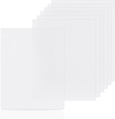 Plastic Canvas Platen - Plastic Gaas Borduren - Doe-het-zelf Handwerk - Flexibel Waterdicht Materiaal - 10.5 x 13.5 Inch - Transparant