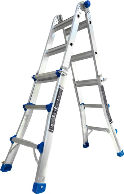 ALDORR Home - Multiladder Uitschuifbare Vouwladder 4x3 - 3,00 meter