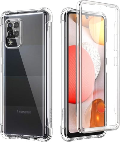 Hoesje Geschikt Voor Samsung Galaxy A12 5G Transparant Siliconen Hoesje 360 graden beschermd Ntech - Hoesje Geschikt Voor Samsung Galaxy a12 5g Hoesje A12 5g - backcover A12 5g - Hoesje Geschikt Voor Samsung Galaxy A12 5g backcover