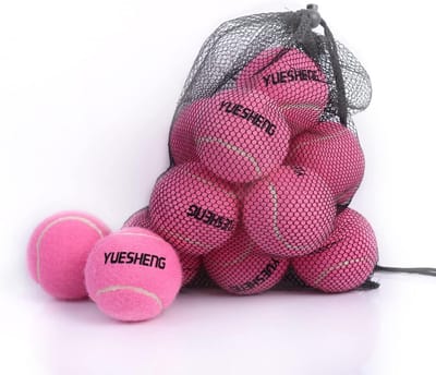 Tennisballen set van 12 voor trainers en huisdieren - perfect voor beginners