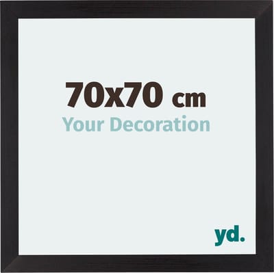 Your Decoration - Fotolijst 70x70 cm - MDF - Zwart Houtnerf - Mura
