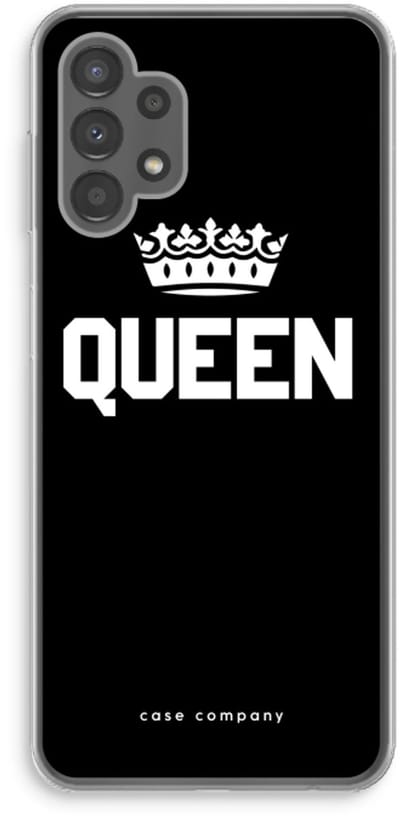 Case Company® - Hoesje geschikt voor Samsung Galaxy A13 4G hoesje - Queen zwart - Soft Cover Telefoonhoesje - Bescherming aan alle Kanten en Schermrand