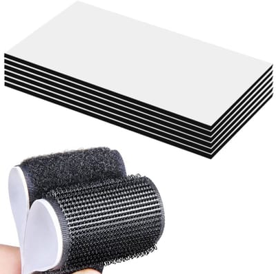 Zelfklevende Pads, Dubbelzijdige Tape, Dubbelzijdige Tape Extra Sterke, Dubbelzijdige Plakband, Rechthoek Zwart (10×20cm 6pcs)
