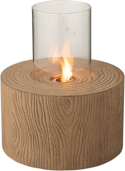 J-Line vuurschaal Trunk Rond - magnesium - bruin