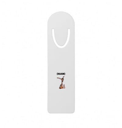 Hacebo® - Acrobatiek met eigen naam metalen boekenlegger - Sport - Turnster - Acro Bladwijzer boekenleggers - 12.7 cm x 3.2cm