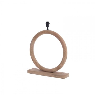Light & Living Tafellamp Nubia Mangohout - Naturel (excl. kap)