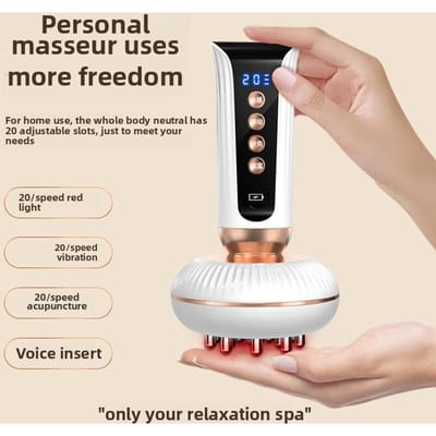 Elektrische Meridianen Borstel, Universeel Lichaam Verwarming Abdominaal Wrijvingsinstrument, Multifunctionele Huis Massager