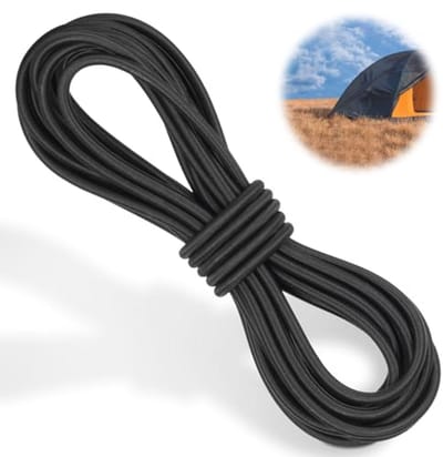 Elastisch Rubberen Touw 6 mm - 20 m Veelzijdig Spankoord voor Doe-Het-Zelf
