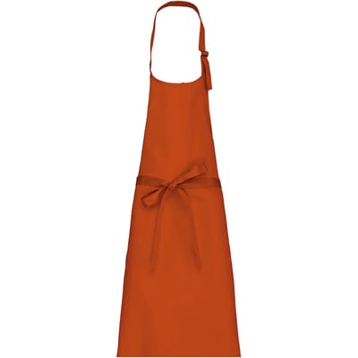 Schort/Tuniek/Werkblouse Unisex One Size Kariban Burnt Orange 35% Katoen, 65% Polyester