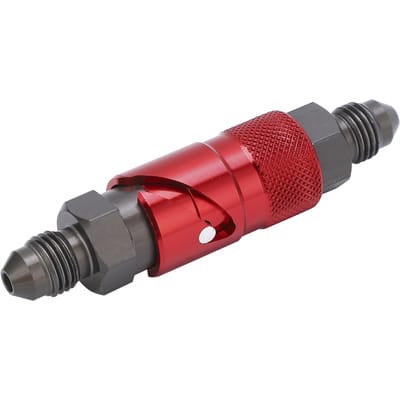 Remleiding Snelontkoppelingsadapter Aluminiumlegering Fitting voor Olie Brandstof Vloeistofslang Rood rood