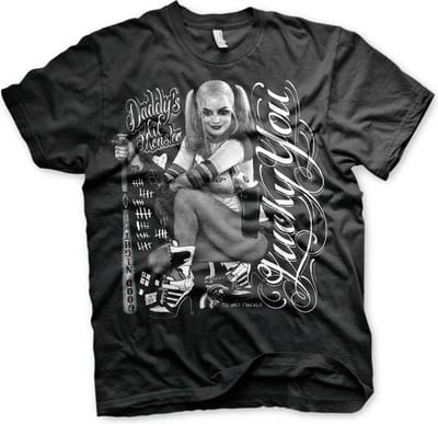DC Comics Suicide Squad Heren Tshirt -XL- Harley Quinn - Lucky You Zwart