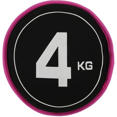 Sac de Sable d'Entraînement Élastique Double Face Épais Néoprène Sable de Fitness pour l'Exercice(Rouge Rosé Côté 4KG )