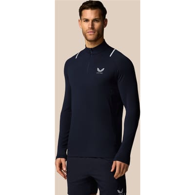 Heren Apex Training Kwartrits Top - Marineblauw