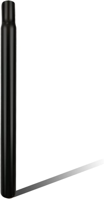 Stalen Zadelpen 25,4 mm - 300 mm, Zwart, Geschikt voor Racefiets, Mountainbike & Veldrit