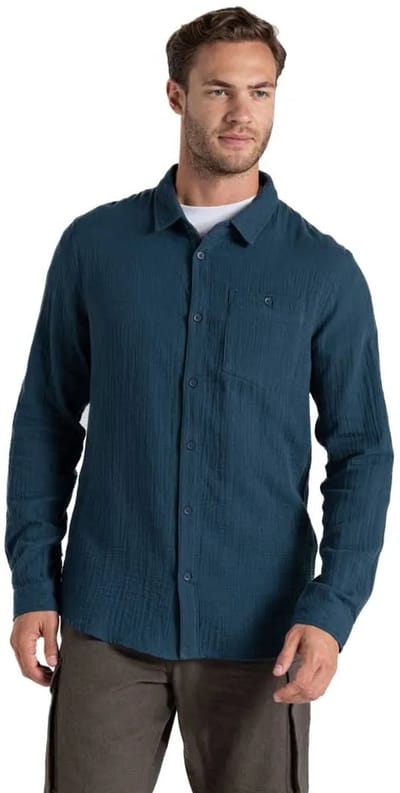 Craghoppers Moro Overhemd Met Lange Mouwen Blauw S Man