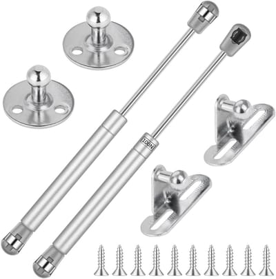 Gasveer Set - Hydraulische Dempers - Zacht Sluiten Deuren - 100 Newton Kracht - 2 Stuks