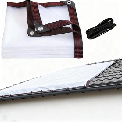 Tuinafdekzeil Transparant - Plantenhoes Waterdicht - Bescherming Buiten - Dubbel Gestikte Randen - 4x6 FT - Transparant
