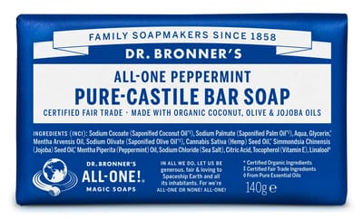 Dr. Bronner’s Dr. Bronner&rsquo;s Magic Bar Soap Peppermint 140 g