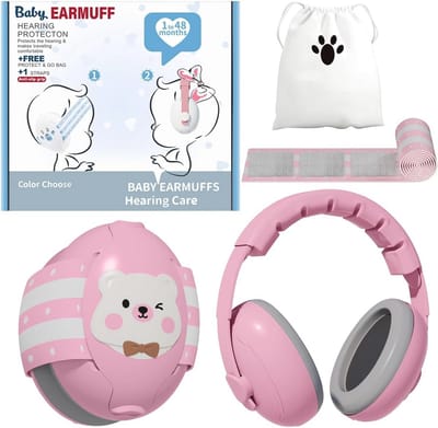 Oorbescherming voor baby's en peuters met ruisonderdrukking - Hoofdtelefoon voor 3-24 maanden