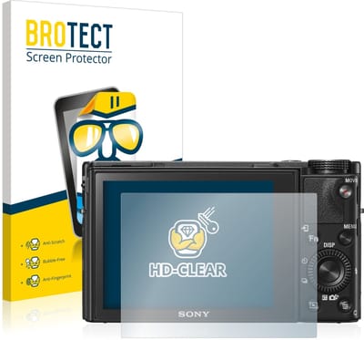BROTECT - Screenprotector voor Sony Cyber-Shot DSC-RX100 VI - Folie Beschermfolie transparant 2 Stuks