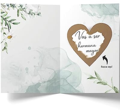 Kraskaart met envelop voor grote zus